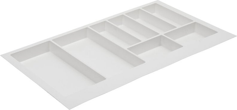 Ms Beschläge - Besteckeinsatz Besteckkasten Schubladenkasten Universal Schubladen-Organizer Weiß 840mm