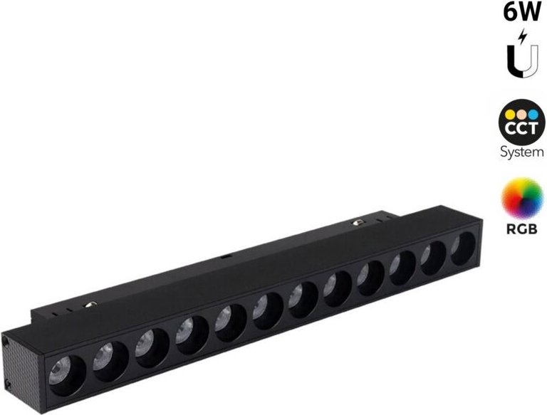 RGB CCT Leuchte Schienensystem, magnetisch 6W UGR18 MiLight