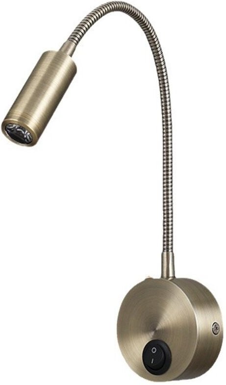 Augenschonende Weiche Wandlampe 3W Neutralweiß mit Schalter 220V, Verstellbarer Flexibler Schwanenhals-Spot, Leselampe f...