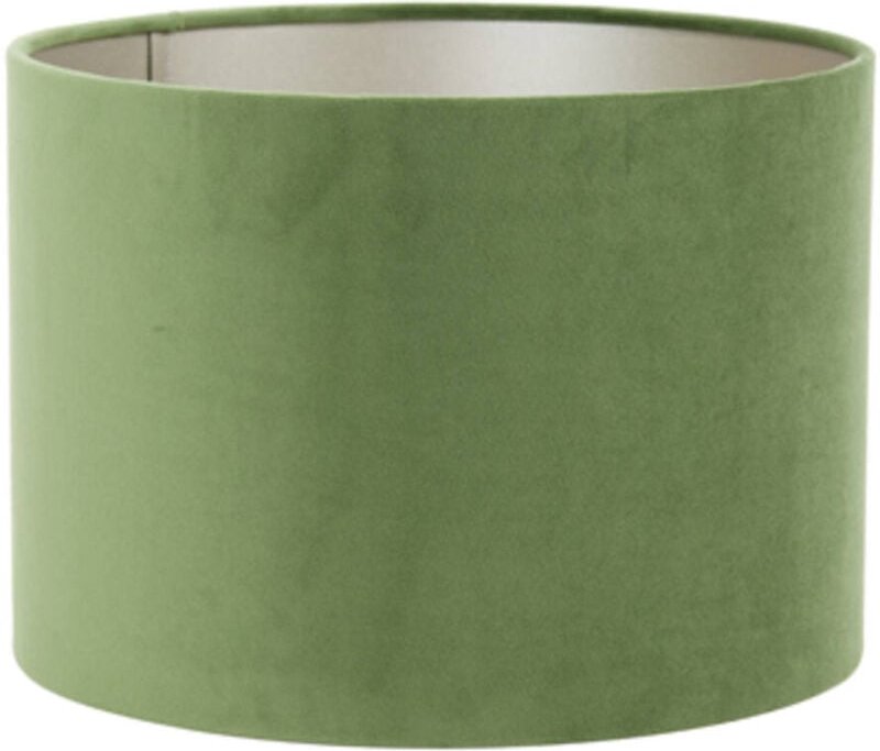 Lampenschirm - Velours - grün - textil - ø 20cm - Light&living