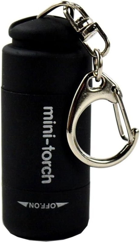 Memkey - Tragbare wasserdichte Mini-USB-wiederaufladbare ultrahelle LED-Taschenlampe, Taschenlampe, Schlüsselanhänger, w...