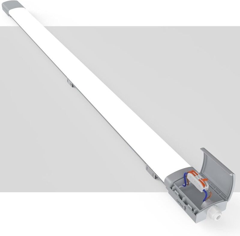 Antenlicht LED Feuchtraumleuchte 120cm 36W 5000K,LED-Streifen IP65,110lm/W,connectable,70% Energiesparend,für Büros Gara...