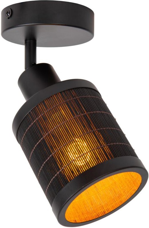 Tagalog - Deckenstrahler - ø 10 cm - 1xE27 - Schwarz - Lucide