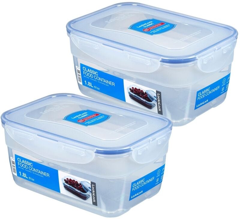 Thumbnail - Lock&lock - Vorratsdose rechteckig, 1800 ml 208 x 143 x 94 mm, nestbar