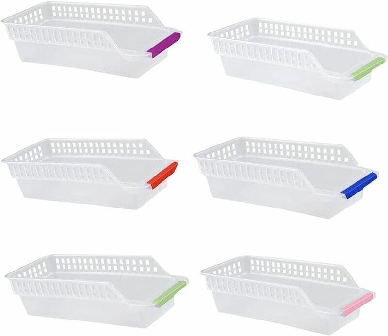 Kühlschrank-Aufbewahrungsbox, 6-teilig. Aufbewahrungsbox aus PP-Kunststoff. Robuste, stapelbare Kühlschrank-Aufbewahrung...