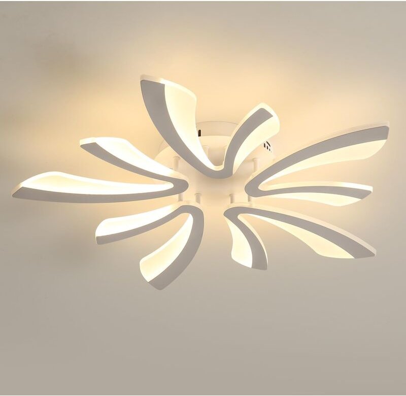 Comely - Moderne LED-Deckenleuchte, 50 w, 5625 lm, Deckenlampe, warmes Licht, 3000 k, Acryl-Leuchte für Wohnzimmer, Schl...