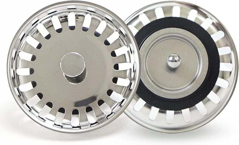 Shining House - Stück Küchenspülen-Stopper, Küchenspülen-Filter, Badezimmer-Waschbecken-Stopper, Edelstahl, Badezimmer-W...