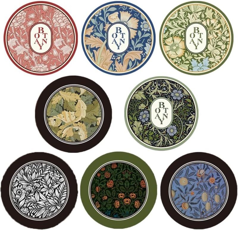 Set mit 8 saugfähigen Pads, leicht zu reinigende Gummiuntersetzer für Büro, Bar, Bauernhof