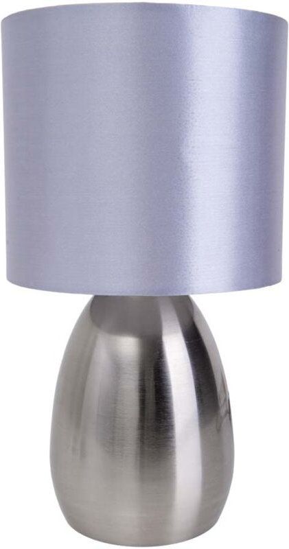Tischleuchte Tischlampe Esszimmerleuchte Beistelllampe 1 flammig silber D 17,5cm