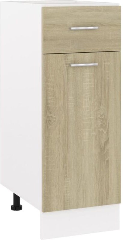 Schubunterschrank Sonoma-Eiche 30x46x81,5 cm Spanplatte