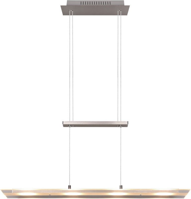 Reality Leuchten - reality LED-Pendelleuchte Milos R32004107 nickel-matt, 20 w, 2200 lm, 3000 k