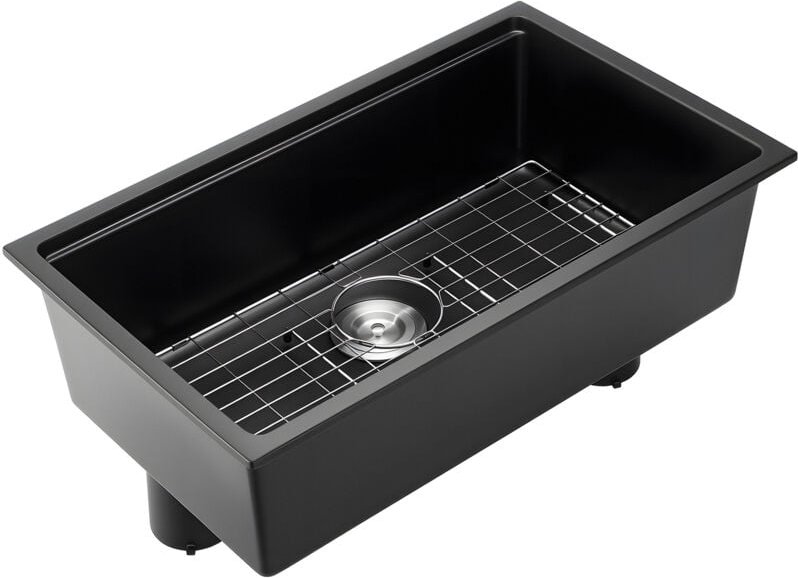 Thumbnail - Mophorn 76 cm Küchenspüle, Arbeitsstation, Unterbau-Granitspüle, Einbau-Einzelbecken mit Zubehör, ideal für Wohnmobile, ...