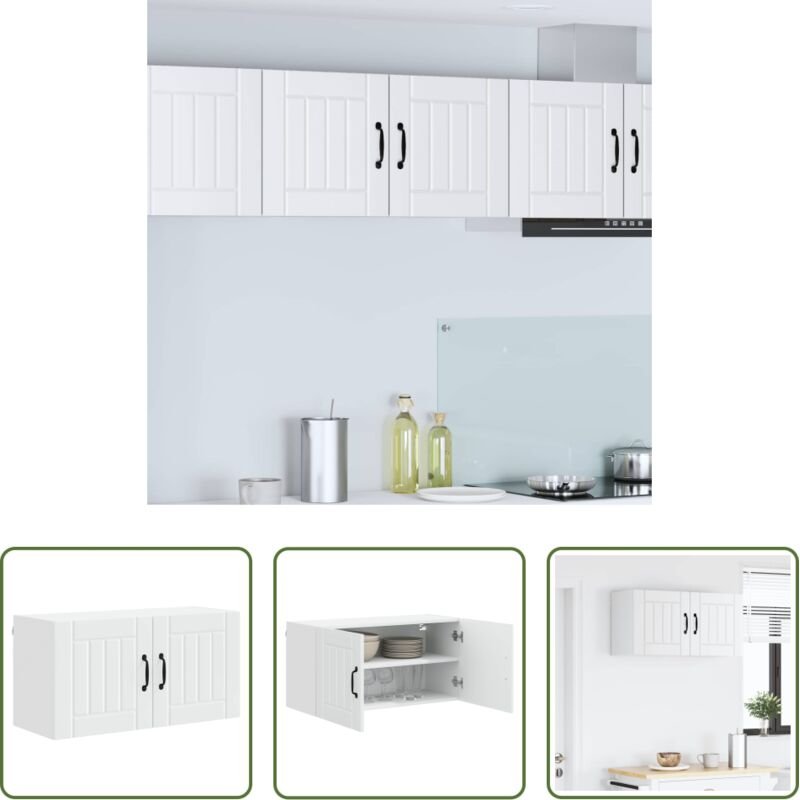 vidaXL Küchenorganisation - Küchenschrank Weiß 80 x 31 x 40 cm Holzwerkstoff