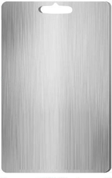 KüChe Edelstahl Schneidebrett GemüSe Fleisch Hackklotz KüChenzubehöR Obst Werkzeug