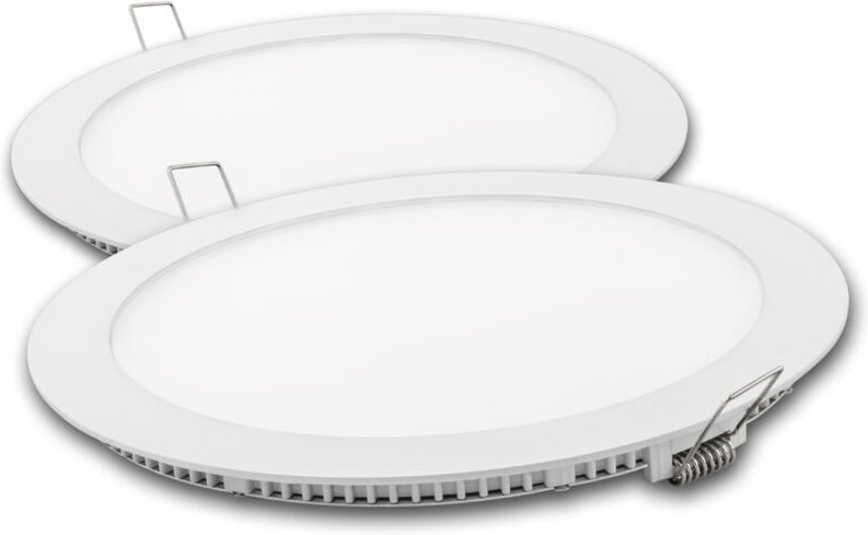 Rundes weißes Matel-LED-Downlight 18 W Kaltlicht (2 Einheiten)