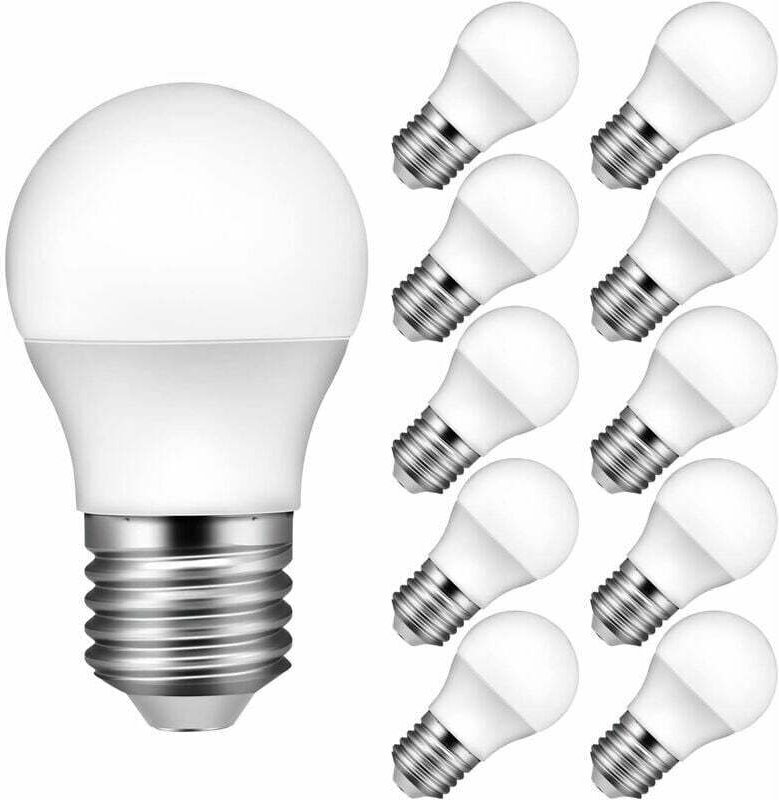 Shining House - E27-LED-Glühbirne, 6500 k kaltweiß, 3 w entspricht 30 w, 300 lm, 10er-Pack