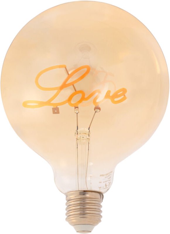 LED-Lampe "Love" E27 G125 - 4W - 2200K