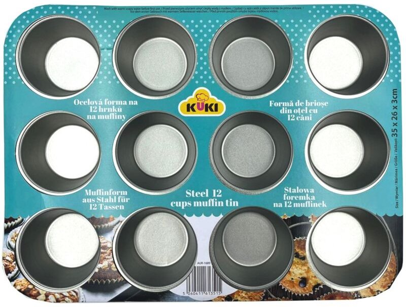 Thumbnail - KUKI Stahlform für 12 Muffins + 35 Mulden