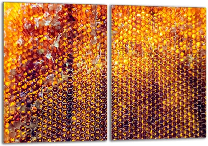 Glasschutzplatte für den Herd 2x40x52 Honig