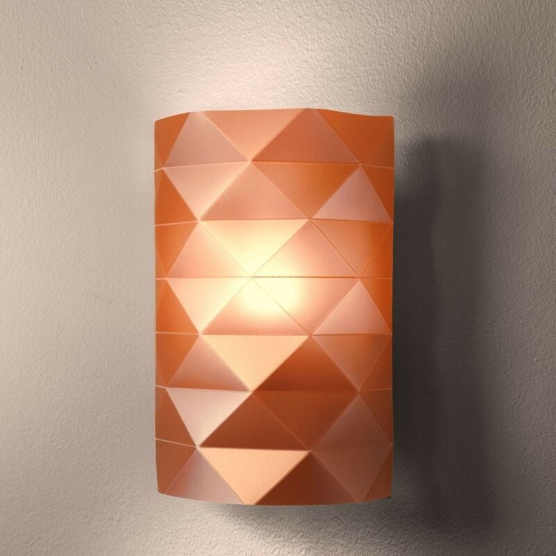 Kupfer Wandlampe Cm. 22 x 11 x 32 Stunden