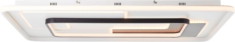 Brilliant - Barden led Deckenleuchte 90x60cm weiß/schwarz, Metall/Kunststoff, 1x 57,1 w led integriert, (Lichtstrom: 710...