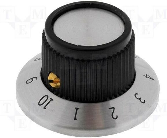 Bedienknopf mit nummerierter Scheibe 1-10 Welle 6,35mm