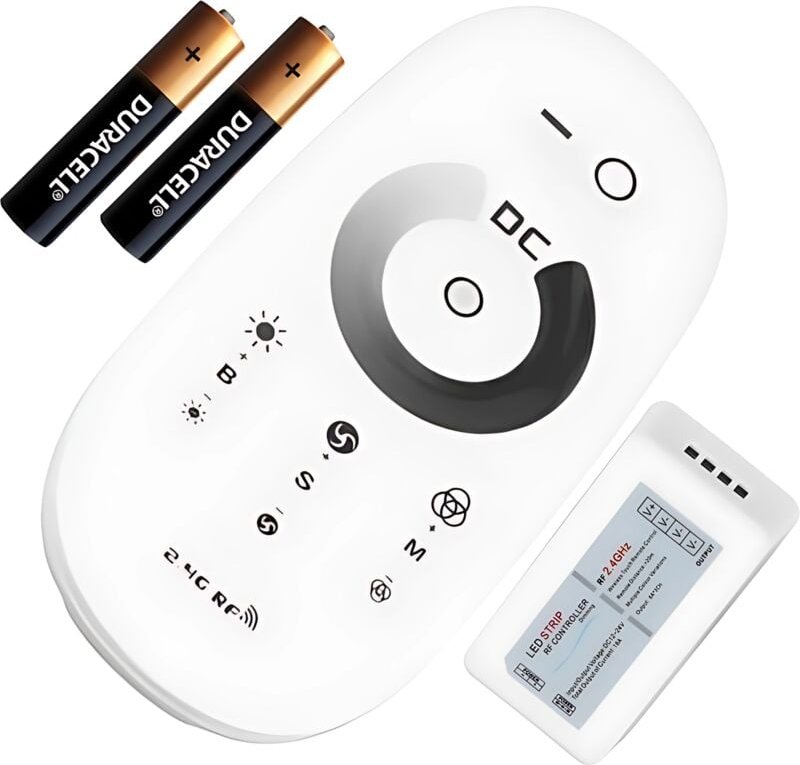 LED-Streifen-Controller Dimmer mit Touchscreen RF Funkfernbedienung 12V 24V 3x4A