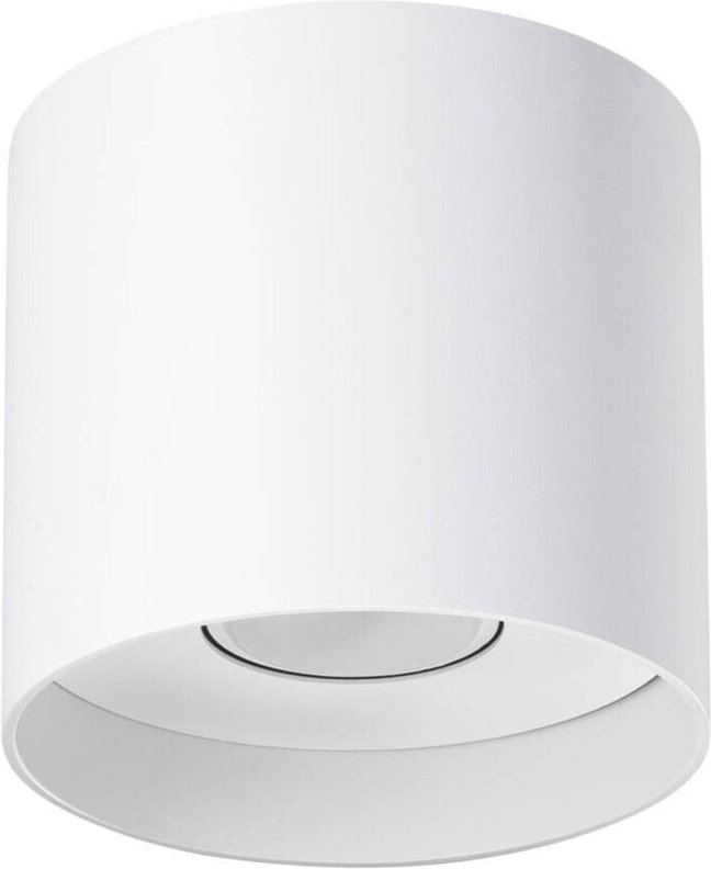 Sollux - Mika Rundes minimalistisches Aufbau-Downlight Weiß 1x GU10