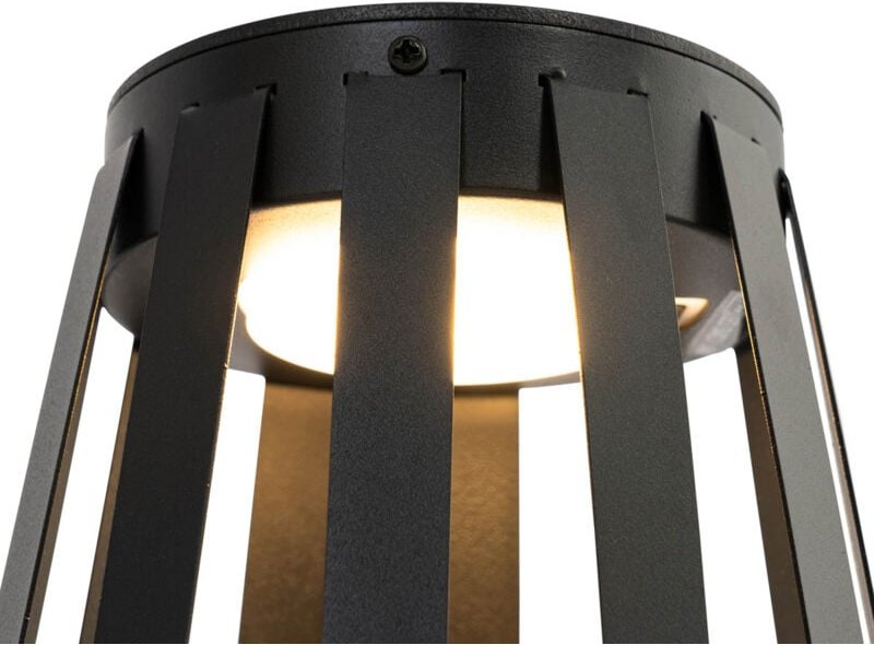 Tischleuchte für den Außenbereich schwarz inkl. led 3-stufig dimmbar Solar- und Akku-betrieb - Penny