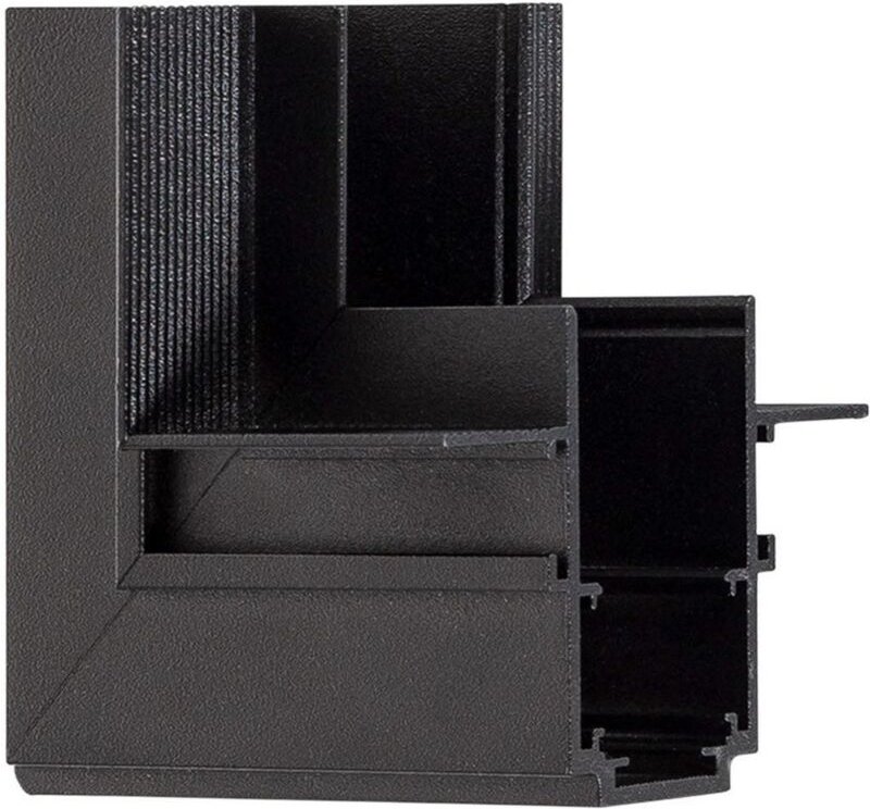 Efectoled - Verbindungsstück Typ l Vertical für Magnetschiene Einbau 20mm Schwarz