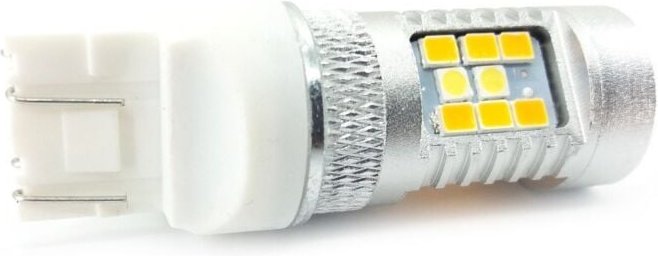 Thumbnail - Stück LED-Lampe 7443 W21/5W 12V 2000lm CANBUS BI-COLOR, weiß-orange