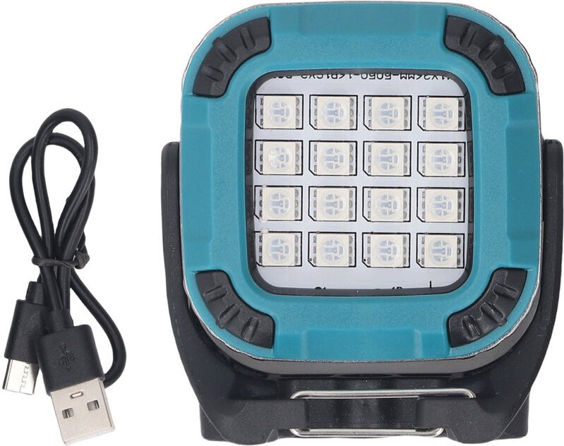 Eosnow - COB-Magnet-Arbeitsleuchte, per usb wiederaufladbare LED-Campingleuchte – 8 Farbmodi, 360° drehbar, faltbar und ...