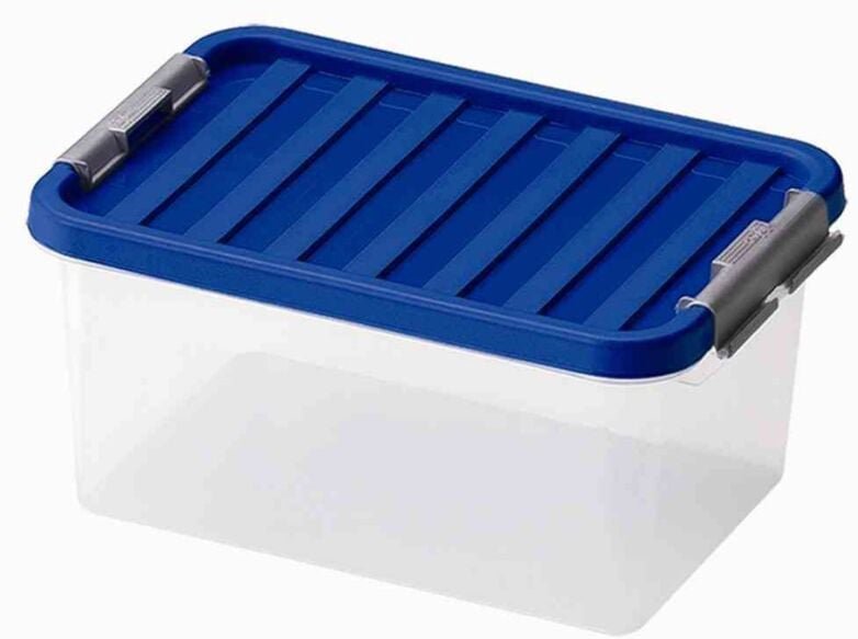 Thumbnail - Systembox 8 l, 34 x 23 x 16 cm mit Deckel, farblich sortiert