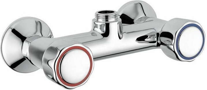 09450/DC Spültisch-Wandbatterie Verchromt - Messing - Idral