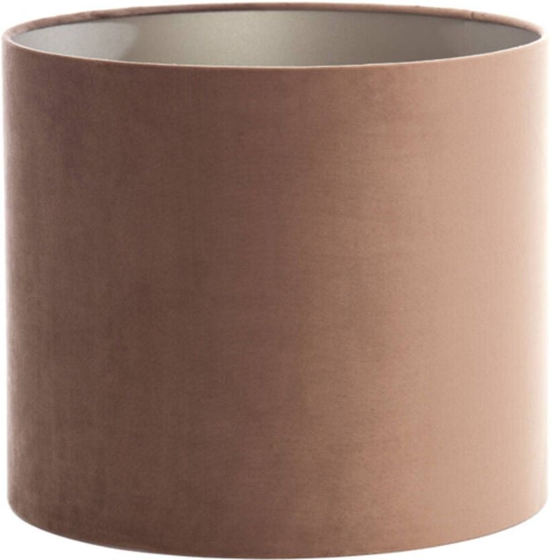 Light & Living - lampenschirm - Velours - braun - textil - Ø 35cm