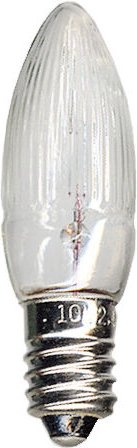 Ersatzglühbirchen E10, 2,4W / 10V, 3 Stück auf Karte