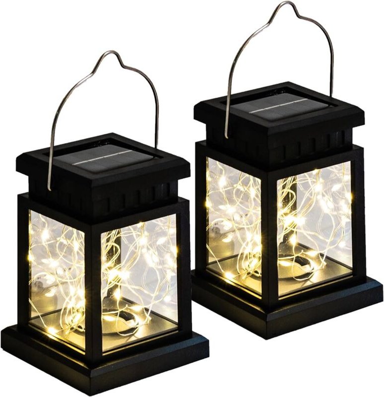 Solarlaterne für den Außenbereich, Solarlicht-Gartenlaternen, Solar-Hängelampe, Gartendeko-Laterne