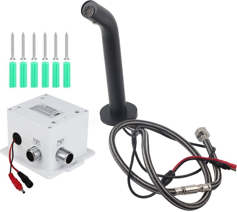 Wasserhahn, Sensorarmatur, professionelles, umweltfreundliches Kupfer, benutzerfreundlich, schwarz, für Privathaushalte ...