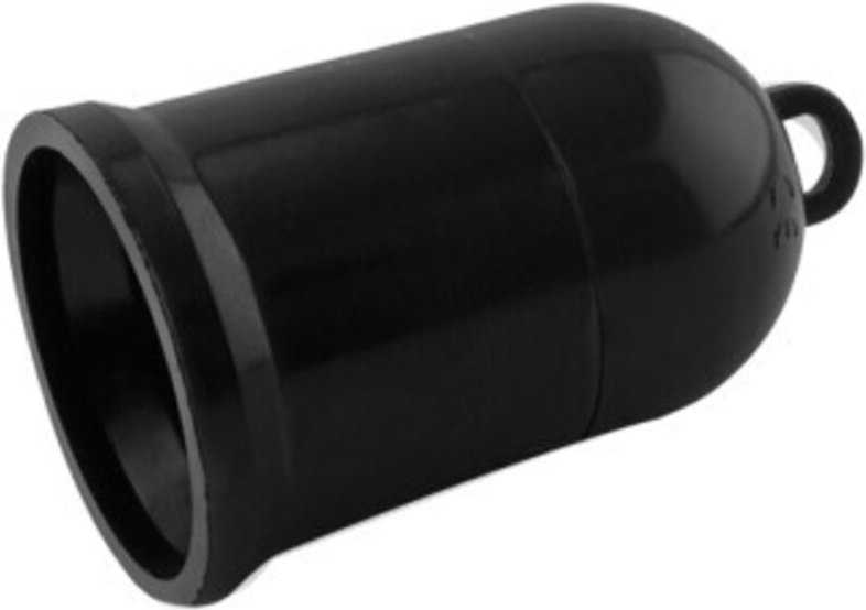 Bakelit-Lampenfassung E27 Schwarz, KRANG.