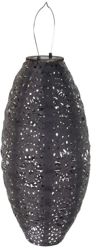 Astrid Laterne wiederaufladbar grau.