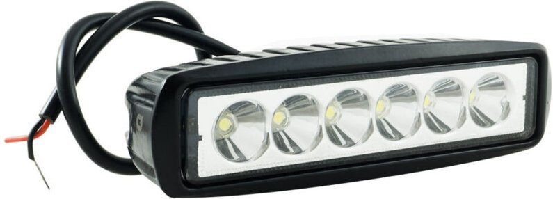 Trade Shop Traesio - Trade Shop - scheinwerfer zusätzliche tieflampe für geländewagen 12V 6 led 18W IP68 -