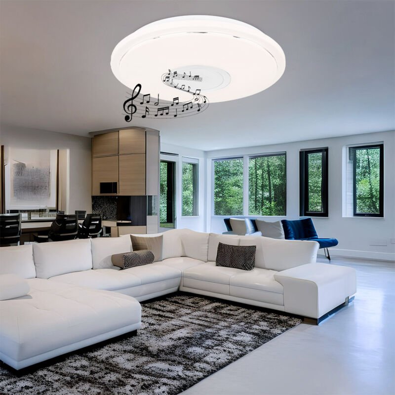 Etc-shop - led Decken Leuchte Bluetooth Lautsprecher Tageslicht Lampe Funkel Effekt Strahler