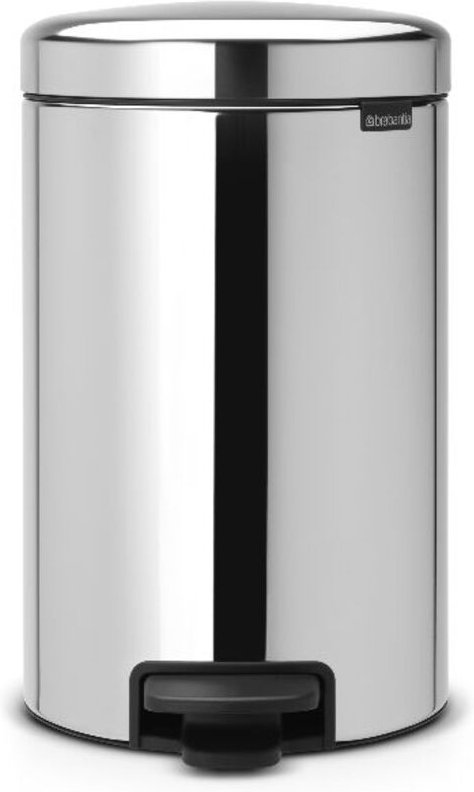 Abfalleimer mit Fußpedal 12 l Glänzender Stahl – New Icon – Brabantia
