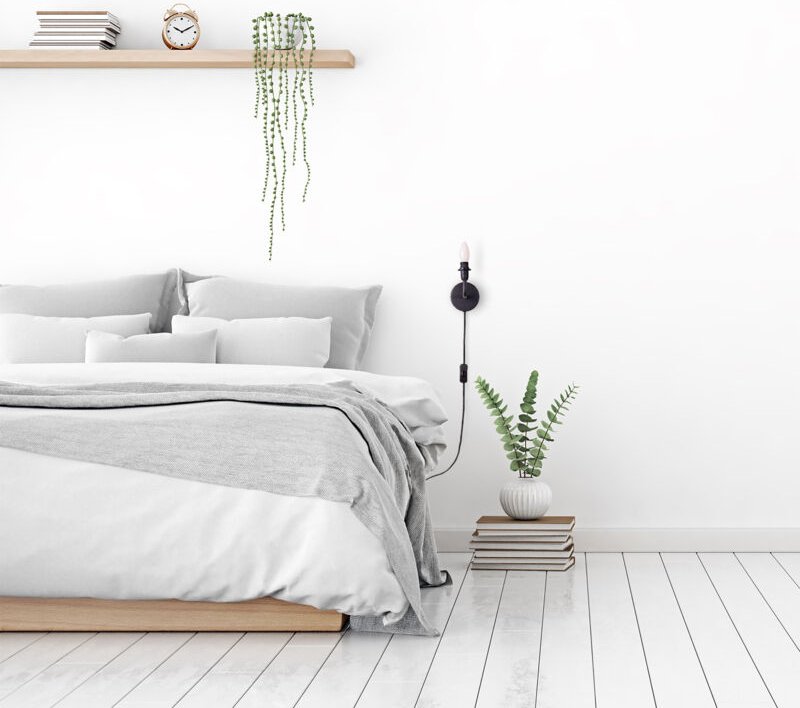 Paco Home Wandlampe Wandleuchte Innen Mit Schalter Flur Lampe Wohnzimmer Kabellänge 3m E14 Wandleuchte, Schwarz