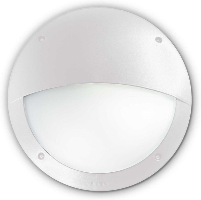 Ideal Lux - Lucia - 1 Light Half Diffuser Außenspüle Wandleuchte Weiß IP66, E27