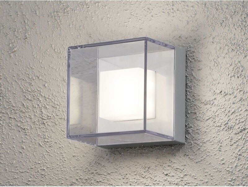 Konstsmide - Quadratische Wandleuchte sanremo, bruchsicherer Schirm, 6W hp-led, IP54