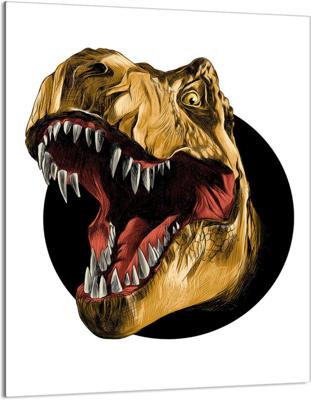 Glasschneidebrett 40x52 Dinosaurier