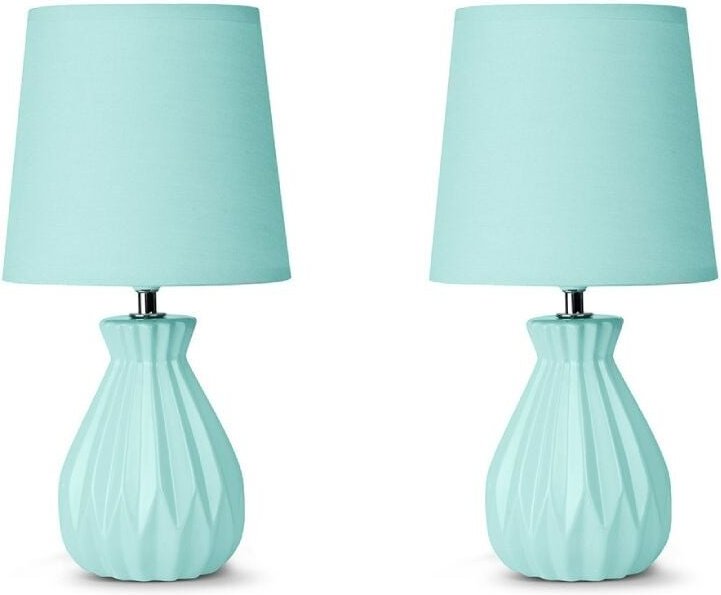 Soter 2er Set Tischlampen, Mint - Konsimo