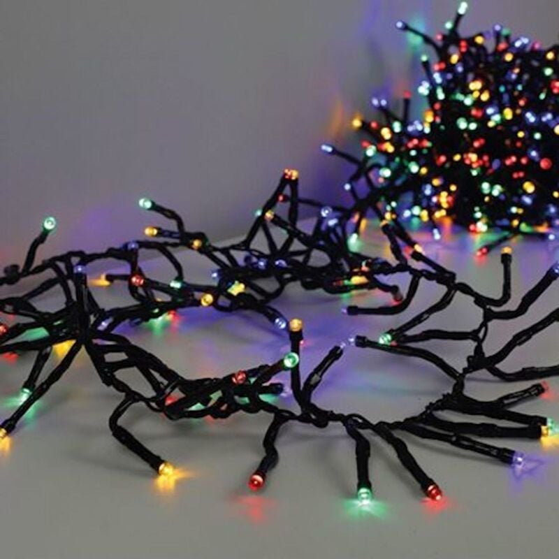 LED Cluster-Lichterkette 768 LEDs Bunt Büschellichterkette Weihnachtsbeleuchtung Außenbeleuchtung Balkon Garten Dekorati...