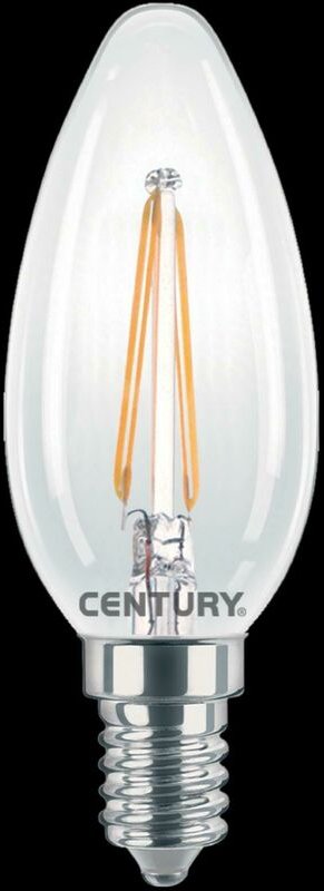 Century - Oliva led filamento 2w attaccoco piccolo e14 luce calda 2700k 245lm inm1-021427
